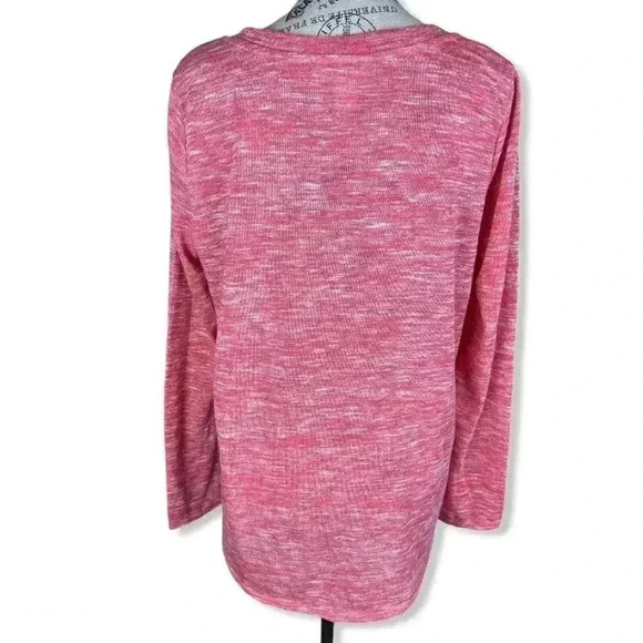 Caslon v-neck knit pullover top- M - Picture 2 of 4